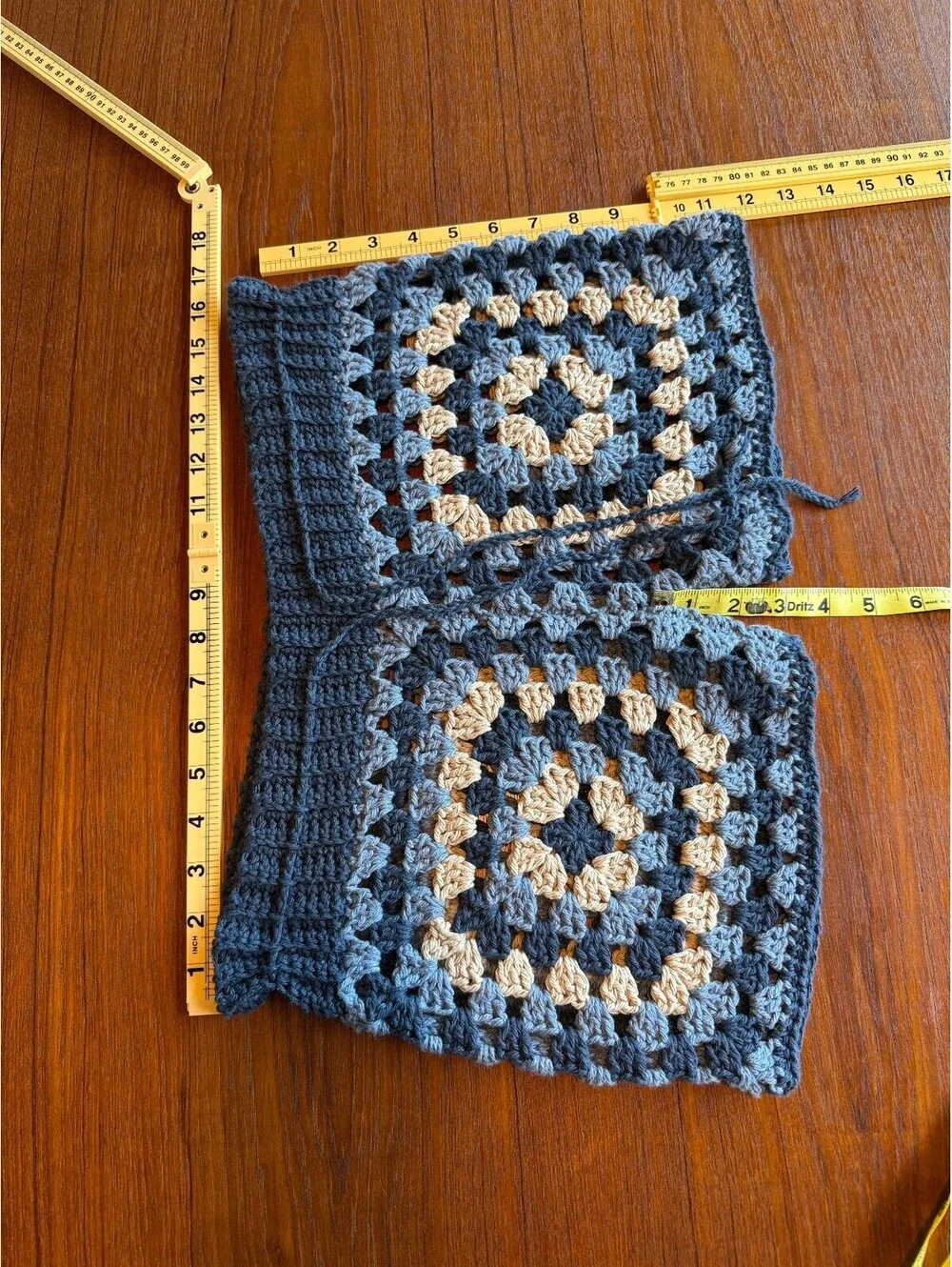 Cottagecore festival beach Crochet granny square shorts